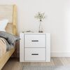 vidaXL Wall-mounted Bedside Cabinet White 50x36x47 cm