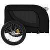 vidaXL Pet Bike Trailer Black Oxford Fabric and Iron