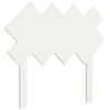 vidaXL Bed Headboard | White | Solid pine wood | 92x3x81 cm | Decorative Inlays