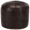 vidaXL Pouffe Dark Brown 40x35 cm Genuine Goat Leather