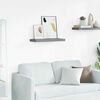 vidaXL Floating Wall Shelf Grey 60x23.5x3.8 cm MDF