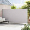 vidaXL Patio Retractable Side Awning 220x600 cm Grey