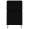 vidaXL Bedside Cabinet Black 40x35x70 cm