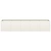 vidaXL Planter White 200x40x40 cm Cold-rolled Steel