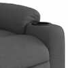 vidaXL Electric Stand up Massage Recliner Chair Dark Grey Fabric