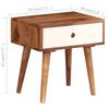 vidaXL Bedside Table Solid Acacia Wood 45x30x45 cm