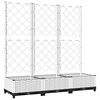 vidaXL Garden Planter White 120 x 40 x 121.5 cm