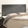 vidaXL Headboard Dark Grey 160x5x118/128 cm Velvet