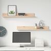 vidaXL Wall Shelves 2 pcs 80x11x9 cm Solid Wood Pine