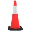 vidaXL Reflective Traffic Cones with Heavy Bases 10 pcs 75 cm