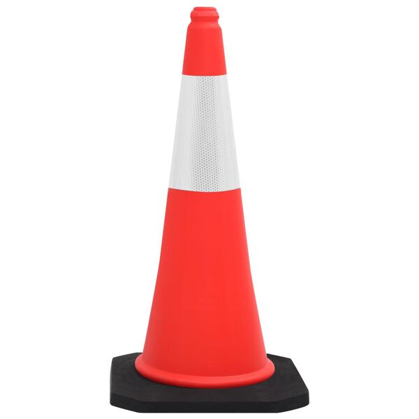 vidaXL Reflective Traffic Cones with Heavy Bases 10 pcs 75 cm