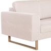 vidaXL 2-Seater Sofa Fabric Cream
