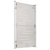 vidaXL Garden Gate 100x175 cm Stainless Steel
