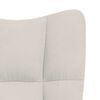vidaXL Relaxing Chair Cream White Velvet