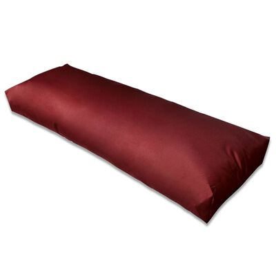 vidaXL Upholstered Back Cushion Wine Red 120 x 40 x 10 cm