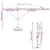 vidaXL Umbrella Anthracite 351 x 250 x 260 cm Polyester and Aluminium