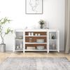 vidaXL Sideboard High Gloss White 135x41x75 cm Engineered Wood