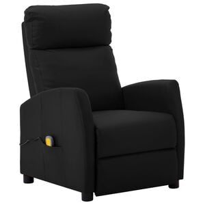 vidaXL Massage Chair | Black | Faux leather | Standard | Adjustable Armrests