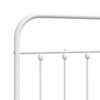 vidaXL Metal Replace Headboard White 90 cm