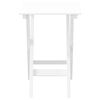 vidaXL Side Table Foldable White Solid Wood Poplar