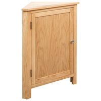 vidaXL Corner Cabinet 59x45x80 cm Solid Oak Wood