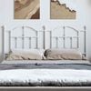 vidaXL Metal Headboard White 135 cm
