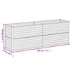 vidaXL Garden Raised Bed 196x50x69 cm Corten Steel