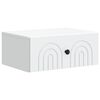 vidaXL Wall-Mounted Bedside Cabinet White 49 x 34.5 x 20 cm