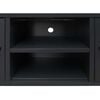vidaXL TV Cabinet Metal Industrial Style 120x35x48 cm Black
