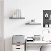 vidaXL Floating Wall Shelves 2 pcs Grey 50x23x3.8 cm MDF