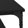 vidaXL Coffee Table Black oak 100 x 100 x 40 cm Engineered Wood