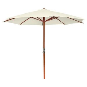 vidaXL Garden Parasol 300x258 cm Sand White