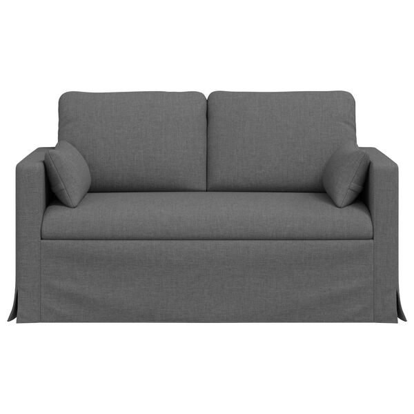 vidaXL Sofa Dark Grey 139 x 78 x 80 cm Fabric