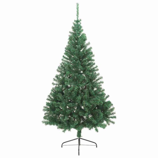 vidaXL Artificial Half Christmas Tree with Stand Green 210 cm PVC