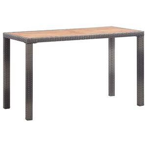 vidaXL Outdoor Table | Anthracite and brown