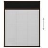 vidaXL Plisse Insect Screen for Windows Aluminium Brown 80x100 cm