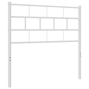 vidaXL Metal Replace Headboard White 90 cm
