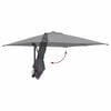 vidaXL Garden Parasol Anthracite 248.5 x 247.5 x 160 cm