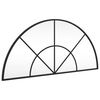 vidaXL Wall Mirror Black 80x40 cm Arch Iron