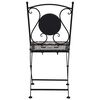 vidaXL Mosaic Bistro Chairs 2 pcs Grey