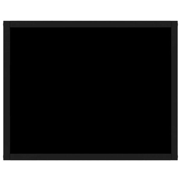 vidaXL Console Table Black 50x40x40 cm Tempered Glass