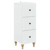 vidaXL Drawer Cabinet White 33 x 34.5 x 90 cm Engineered Wood