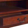 vidaXL Corner TV Cabinet Classical Brown Solid Mahogany Wood