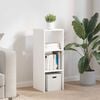 vidaXL Bookcase Stackable White 30x30x80 cm Engineered Wood