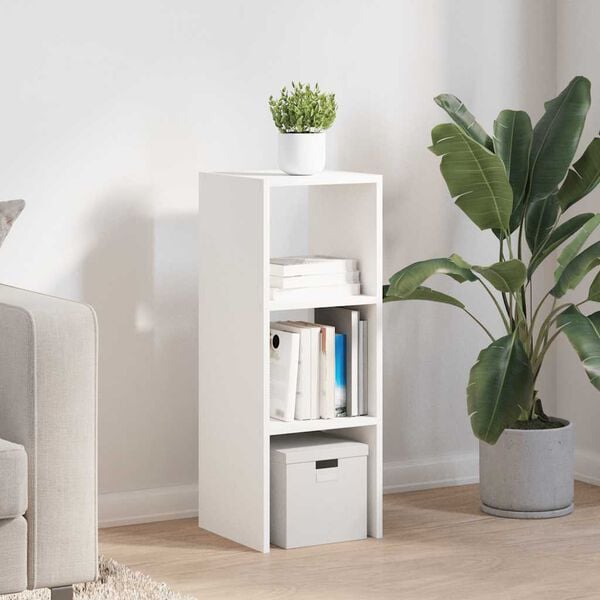 vidaXL Bookcase Stackable White 30x30x80 cm Engineered Wood
