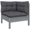 vidaXL 9 Piece Garden Lounge Set with Cushions Solid Pinewood