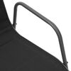 vidaXL Stackable Garden Chairs 4 pcs Steel and Textilene Black
