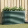 vidaXL Garden Raised Bed Green 160 x 80 x 81 cm Steel