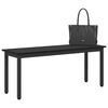 vidaXL Bench Black Oak 110 x 35 x 45 cm Engineered Wood