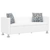 vidaXL Sofa Set Artificial Leather 3-Seater and 2-Seater White